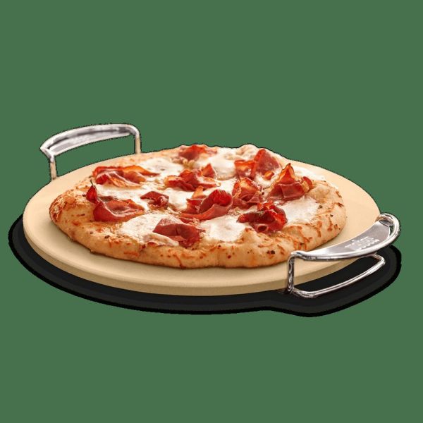 Weber Gourmet BBQ System Pizza Stone with Carry Rack,16.7  Online Sale