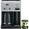 Cuisinart Coffee Plus 12-Cup Programmable Coffeemaker Black + Extended Warranty Hot on Sale