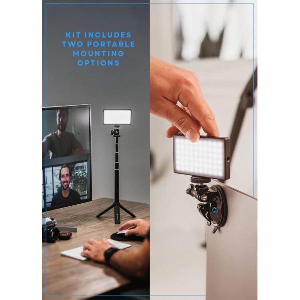 Lume Cube Broadcast Lighting Kit for Video Conferencing with Tripod and Suction Mount Sale