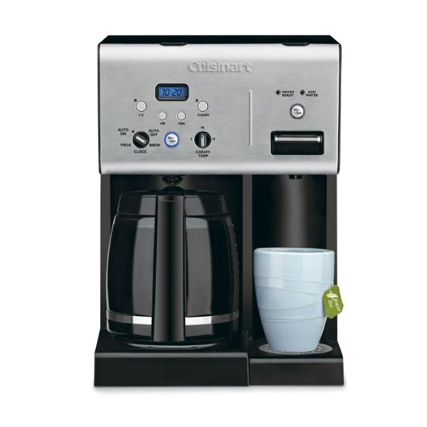 Cuisinart Coffee Plus 12-Cup Programmable Coffeemaker Black + Extended Warranty Hot on Sale