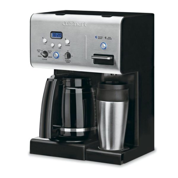 Cuisinart Coffee Plus 12-Cup Programmable Coffeemaker Black + Extended Warranty Hot on Sale