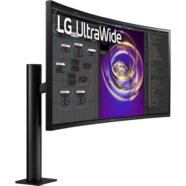 LG 34  21:9 Curved UltraWide QHD (3440x1440) PC Monitor with Ergo Stand (34WP88C-B) Supply