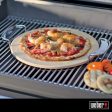 Weber Gourmet BBQ System Pizza Stone with Carry Rack,16.7  Online Sale