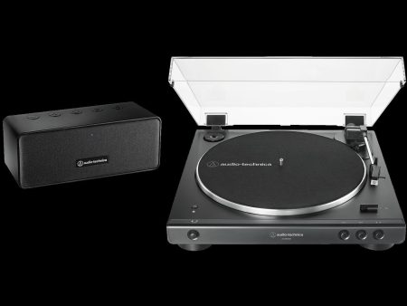 Audio-Technica AT-LP60XSPBT Automatic Wireless Turntable and Speaker System, Black Sale