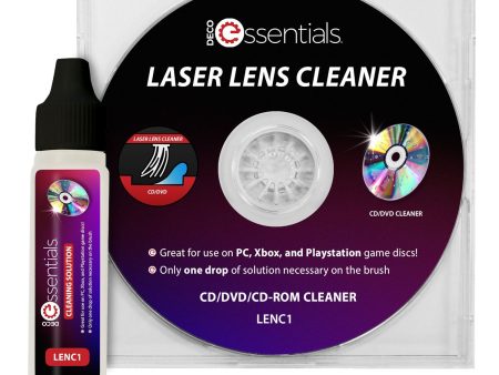 Deco Essentials Laser Lens Cleaner for DVD CD Players Fashion