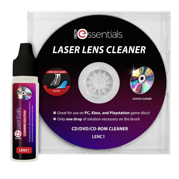 Deco Essentials Laser Lens Cleaner for DVD CD Players Fashion