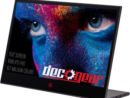 Deco Gear 15.6  1920x1080 Portable Monitor, 60Hz, IPS, 16.7 Million Colors - Refurbished Discount