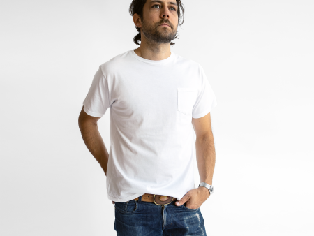 Classic White Pocket Tee Sale