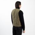 Olive Drab Unisex Quilted Vest For Sale