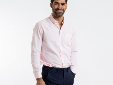 Men s Pink Service Oxford Online Hot Sale