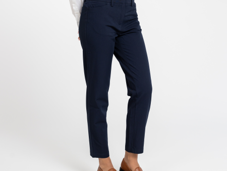 Women s Navy Stretch Trouser Online Hot Sale