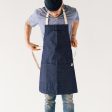 Indigo Denim Stock Apron Cheap