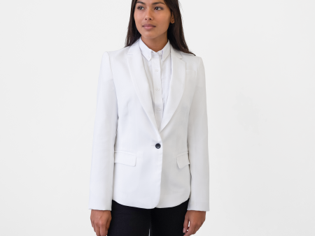 Women s White Suit Coat Hot on Sale