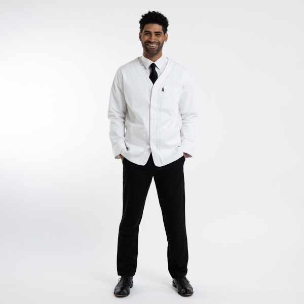 Men s White Bartender Jacket Online