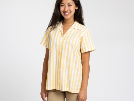 Women s Goldenrod Striped Cabana Shirt For Sale