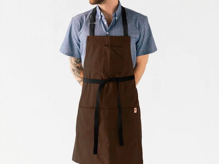 Brown Twill Stock Apron For Sale