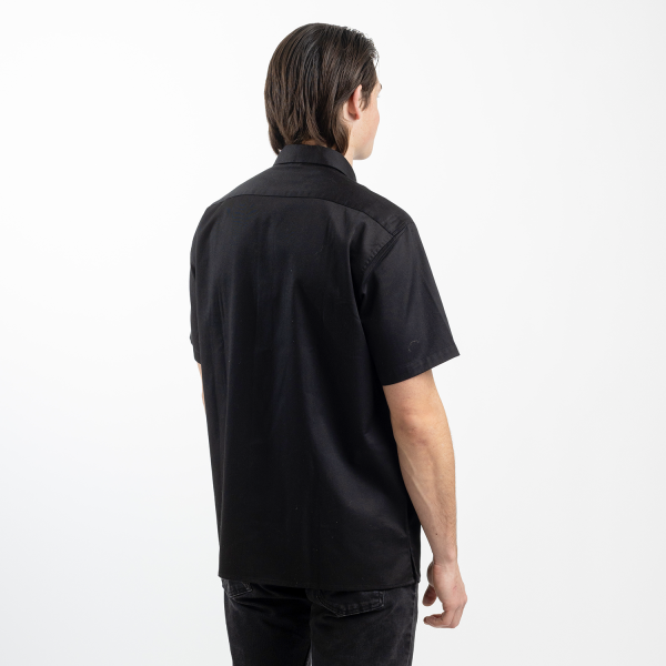 Men s Short Sleeve Black Utility Shirt For Cheap