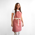 Dusty Red Canvas Stock Apron Discount