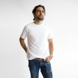 Men s White Tee w  Chest Pocket Online Hot Sale