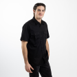 Men s Short Sleeve Black Utility Shirt For Cheap