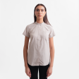 Women s Wheat Short Sleeve Banded Collar Service Oxford on Sale