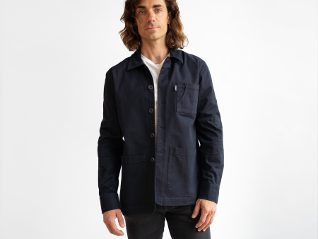 Men s Navy Stretch Chore Coat Online now