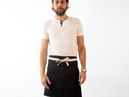 Black Denim Waist Apron For Discount