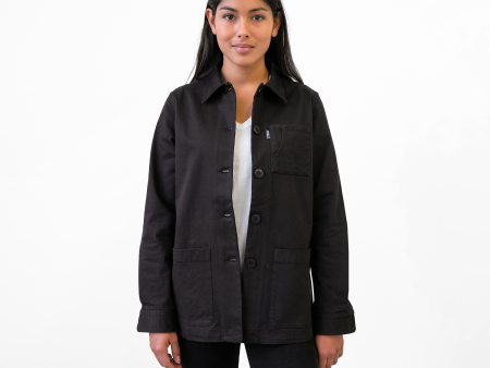 Women s Black Stretch Chore Coat Online now