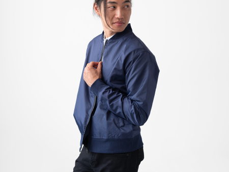 Men s Navy Bomber Jacket Hot on Sale