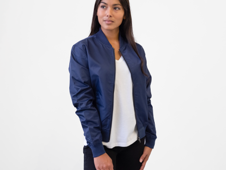 Women s Navy Bomber Jacket on Sale