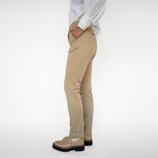 Women s Khaki Stretch Service Chino on Sale