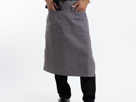 Heather Gray Bistro Apron For Sale