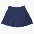 Navy Pleated Skirt Cheap