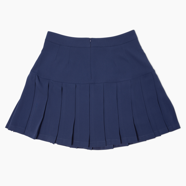 Navy Pleated Skirt Cheap