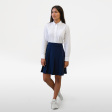 Navy Pleated Skirt Cheap