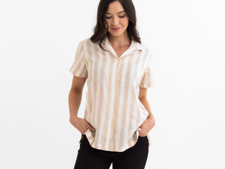 Women s Wheat Striped Cabana Shirt Online