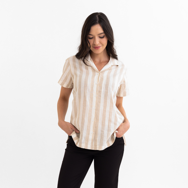 Women s Wheat Striped Cabana Shirt Online